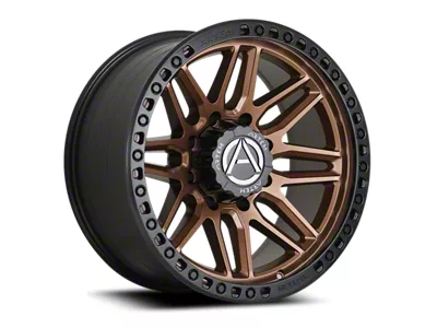 Artem GRIMLOCK Satin Bronze with Satin Black Ring Wheel; 17x9; -12mm Offset (07-18 Jeep Wrangler JK)