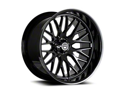 Artem NOVUS Gloss Black Wheel; 22x10; -19mm Offset (07-18 Jeep Wrangler JK)