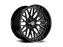 Artem NOVUS Gloss Black Wheel; 22x12; -44mm Offset (07-18 Jeep Wrangler JK)