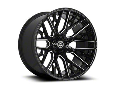 Artem TRIDENT Gloss Black Milled Wheel; 22x10; 0mm Offset (07-18 Jeep Wrangler JK)