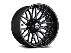 Artem NOVUS Gloss Black Milled 6-Lug Wheel; 26x14; -76mm Offset (24-26 Tacoma)