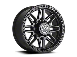 Artem GRIMLOCK Matte Black Face with Gloss Black Lip 6-Lug Wheel; 20x10; -19mm Offset (16-24 Titan XD)