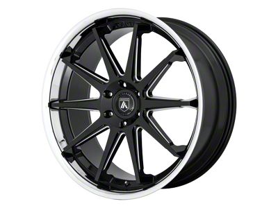 Asanti Emperor Gloss Black Milled with Chrome Lip 6-Lug Wheel; 22x10; 15mm Offset (05-15 Tacoma)