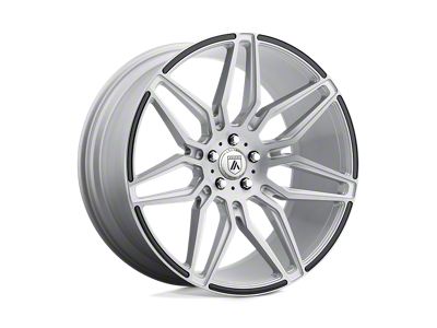Asanti Sirius Brushed Silver with Carbon Fiber Insert 5-Lug Wheel; 22x9; 32mm Offset (05-15 Tacoma)