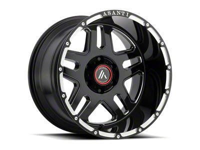 Asanti Enforcer Gloss Black Milled 5-Lug Wheel; 20x9; 18mm Offset (07-13 Tundra)