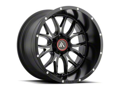 Asanti Carbine Satin Black Milled 6-Lug Wheel; 17x9; -12mm Offset (24-25 Tacoma)