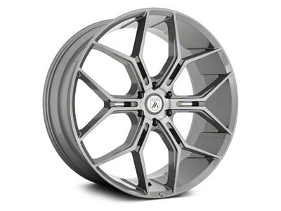 Asanti Monarch Truck Titanium Brushed 6-Lug Wheel; 22x9.5; 20mm Offset (21-25 Bronco, Excluding Raptor)
