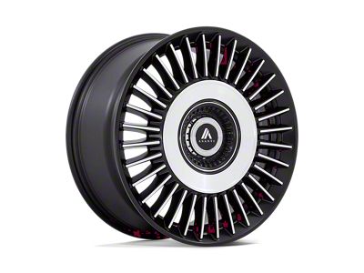 Asanti Tiara Satin Black with Bright Machined Face 5-Lug Wheel; 20x10.5; 45mm Offset (21-25 Bronco Sport)