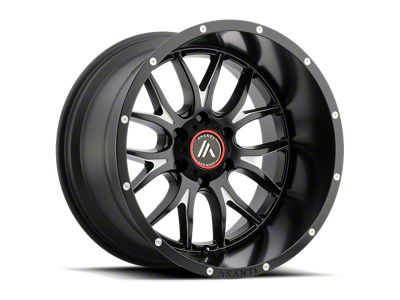 Asanti Carbine Satin Black Milled Wheel; 20x12; -44mm Offset (20-25 Jeep Gladiator JT)