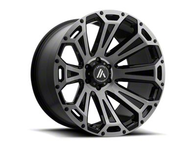Asanti Cleaver Black Brushed Wheel; 20x10; -12mm Offset (20-25 Jeep Gladiator JT)