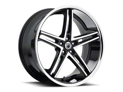 Asanti ABL-7 Machined Face with Stainless Steel Lip Wheel; 20x10; 45mm Offset (97-06 Jeep Wrangler TJ)