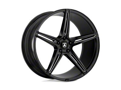 Asanti Alpha 5 Gloss Black Milled Wheel; 20x10.5; 38mm Offset (97-06 Jeep Wrangler TJ)