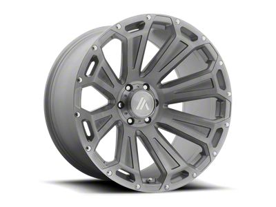 Asanti Cleaver Titanium Brushed Wheel; 20x12; -40mm Offset (18-25 Jeep Wrangler JL)