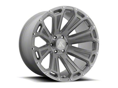 Asanti Cleaver Titanium Brushed Wheel; 20x12; -40mm Offset (07-18 Jeep Wrangler JK)