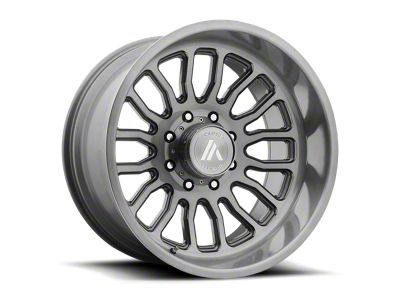 Asanti Workhorse Titanium-Brushed Wheel; 22x12; -40mm Offset (18-25 Jeep Wrangler JL)
