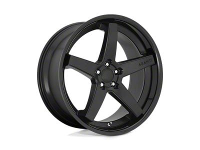 Asanti Regal Satin Black with Gloss Black Lip Wheel; 20x10.5; 38mm Offset (97-06 Jeep Wrangler TJ)