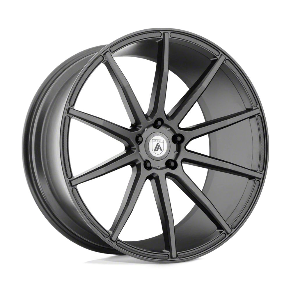 Asanti Jeep Wrangler Aries Matte Graphite Wheel; 22x10.5