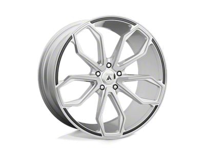 Asanti Athena Brushed Silver Wheel; 22x10.5; 35mm Offset (87-95 Jeep Wrangler YJ)