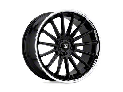 Asanti Beta Gloss Black with Chrome Lip Wheel; 20x10.5; 38mm Offset (87-95 Jeep Wrangler YJ)