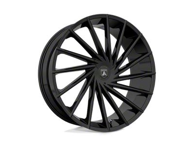 Asanti Matar Gloss Black Wheel; 20x8.5; 30mm Offset (87-95 Jeep Wrangler YJ)