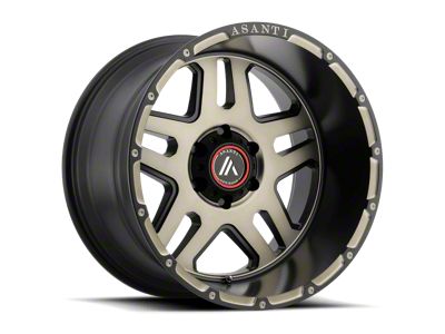 Asanti Enforcer Matte Black Machined Tint 6-Lug Wheel; 20x12; -44mm Offset (16-23 Tacoma)