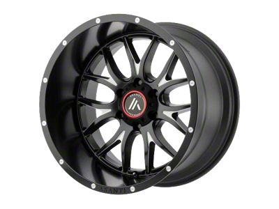 Asanti Carbine Satin Black Milled 6-Lug Wheel; 20x12; -44mm Offset (16-24 Titan XD)