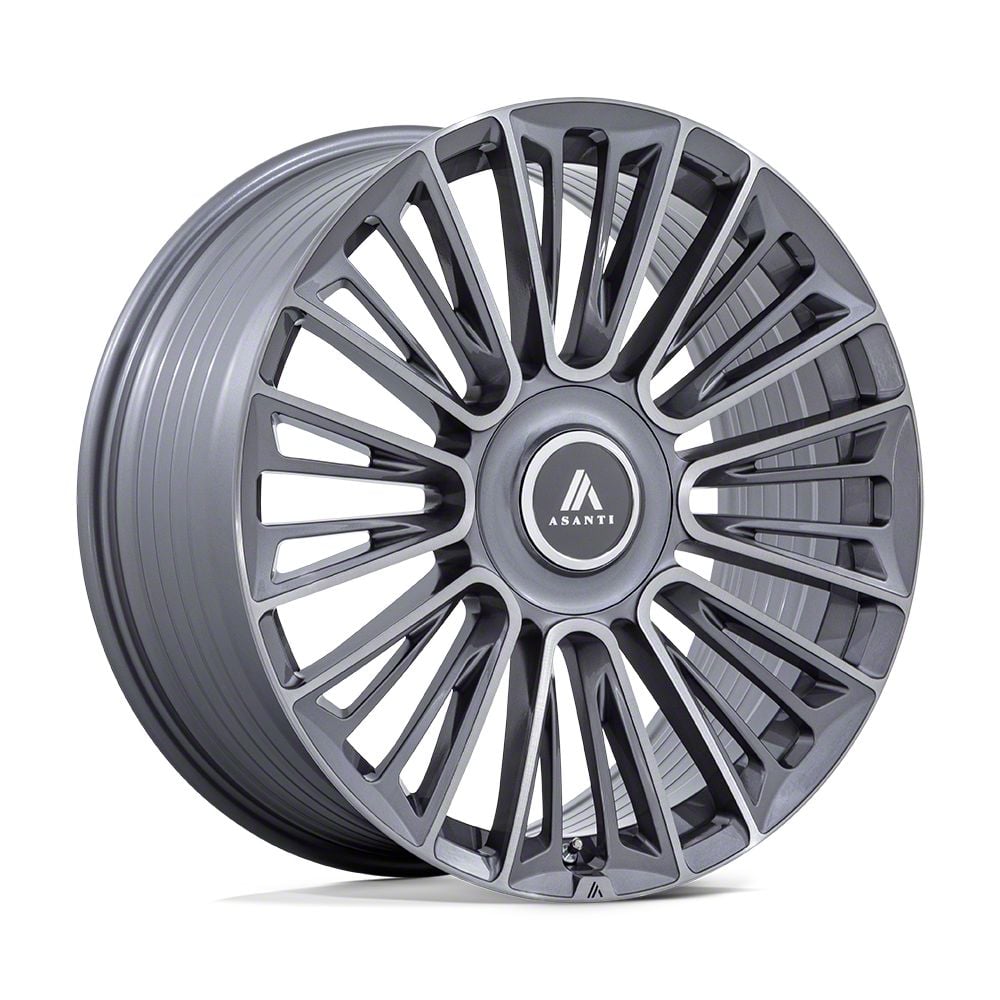 Asanti Titan XD Emperor Brushed Silver with Chrome Lip 6-Lug