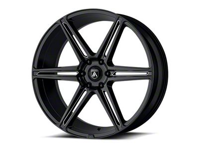 Asanti Alpha 6 Gloss Black Milled 6-Lug Wheel; 22x10; 30mm Offset (22-25 Tundra)