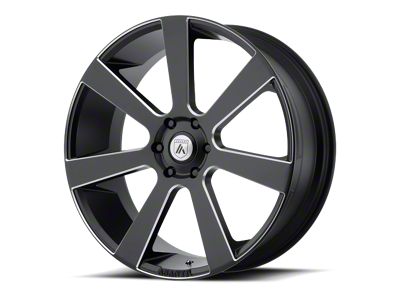 Asanti Apollo Satin Black Milled 6-Lug Wheel; 22x9; 15mm Offset (22-25 Tundra)