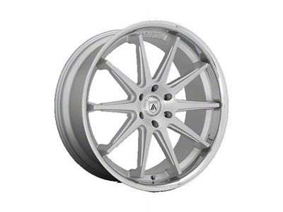 Asanti Emperor Brushed Silver with Chrome Lip 6-Lug Wheel; 22x10; 15mm Offset (22-25 Tundra)