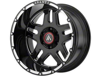 Asanti Enforcer Gloss Black Milled 6-Lug Wheel; 20x9; 18mm Offset (22-25 Tundra)