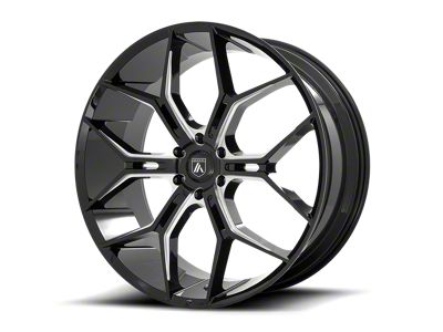 Asanti Monarch Truck Gloss Black Milled 6-Lug Wheel; 22x9.5; 20mm Offset (22-25 Tundra)