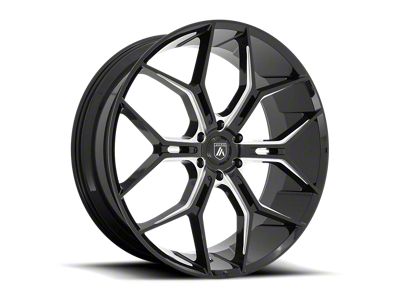 Asanti Monarch Truck Gloss Black Milled 6-Lug Wheel; 24x10; 35mm Offset (22-25 Tundra)