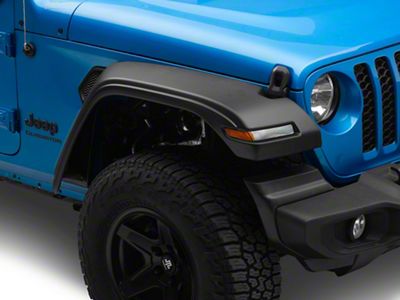 Rough Country WF1 Fender Flares; OE Black (20-25 Jeep Gladiator JT)