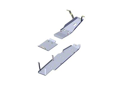 ASFIR 4x4 3-Piece Skid Plate System; Bare Aluminum (20-25 3.6L Jeep Gladiator JT)