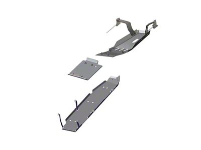 ASFIR 4x4 3-Piece Skid Plate System; Bare Aluminum (21-25 3.6L Jeep Wrangler JL 2-Door)