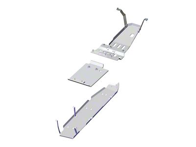 ASFIR 4x4 3-Piece Skid Plate System; Bare Aluminum (21-25 Jeep Wrangler JL Rubicon 392)