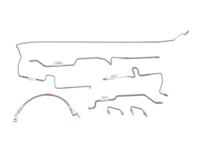 Dana 35 Stainless Steel Brake Line Kit with Braided Hoses (97-06 Jeep Wrangler TJ w/o ABS)
