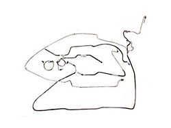 Stainless Steel Brake Line Kit (1995 2.5L Jeep Wrangler YJ w/ Power Disc Brakes w/o ABS)