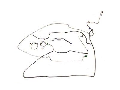 Stainless Steel Brake Line Kit (1995 2.5L Jeep Wrangler YJ w/ Power Disc Brakes w/o ABS)