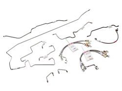 Stainless Steel Brake Line Kit with Braided Hoses (1997 Jeep Wrangler TJ w/ ABS)
