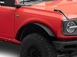 Attica 4x4 Terra Series Fender Flares; Front; Textured Black (21-25 Bronco, Excluding Raptor)