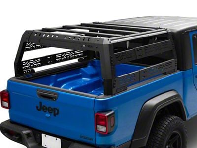 Attica 4x4 Frontier Series Overland Bed Rack; Textured Black (20-25 Jeep Gladiator JT)