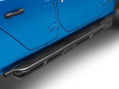Attica 4x4 Frontier Series Side Step Bars; Textured Black (20-25 Jeep Gladiator JT)