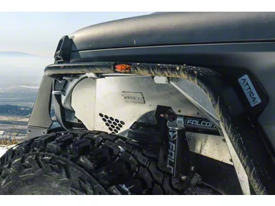 Attica 4x4 Terra Series Inner Fenders; Silver Aluminum (18-25 Jeep Wrangler JL)