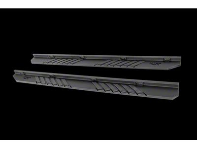 Attica 4x4 Frontier Series Running Boards; Textured Black (22-25 Tundra CrewMax)