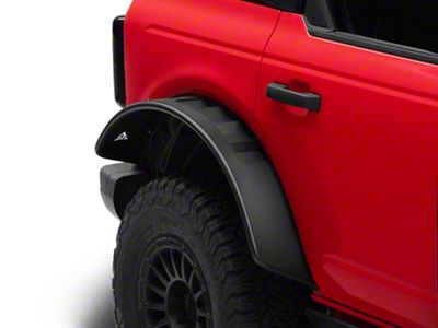 Attica 4x4 Frontier Series Fender Flares; Rear; Textured Black (21-25 Bronco)