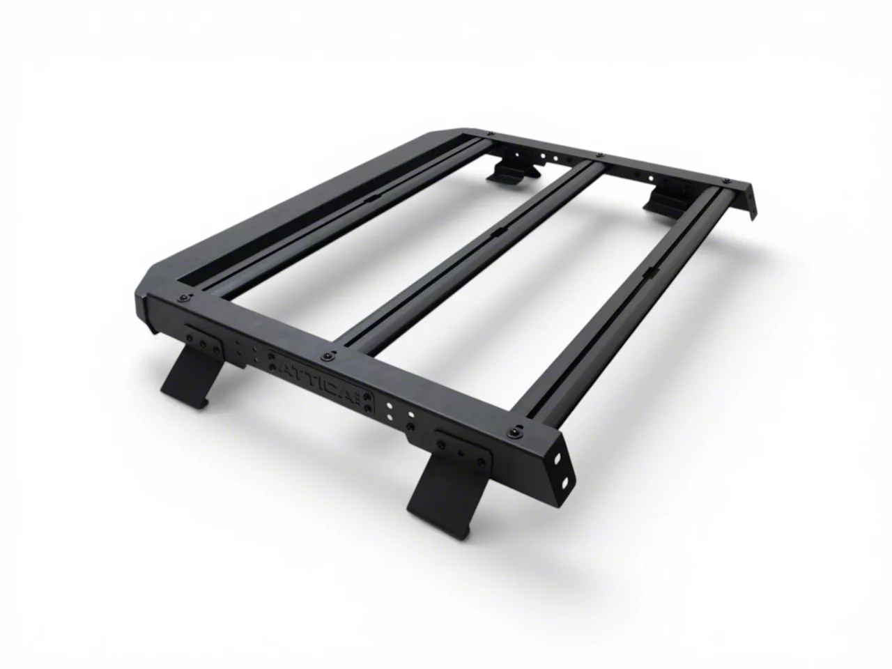 Attica 4x4 Bronco Terra Series Compact Roof Rack; Textured Black