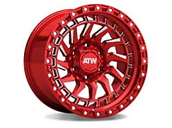 ATW Off-Road Wheels Culebra Candy Red with Milled Spokes 6-Lug Wheel; 17x9; 0mm Offset (05-21 Frontier)