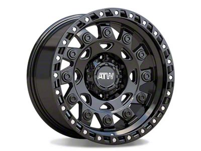 ATW Off-Road Wheels Congo All Satin Black 6-Lug Wheel; 17x9; -12mm Offset (25-26 4Runner)